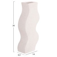 ΕΠΙΤΡΑΠΕΖΙΟ ΚΕΡΑΜΙΚΟ ΔΙΑΚΟΣΜΗΤΙΚΟ ΣΕΙΡΑ SEBOR HM4589.01 ΕΚΡΟΥ ΚΡΥΣΤΑΛΛΙΚΟ 14x6.5x30Υεκ