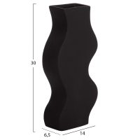 ΕΠΙΤΡΑΠΕΖΙΟ ΚΕΡΑΜΙΚΟ ΔΙΑΚΟΣΜΗΤΙΚΟ ΣΕΙΡΑ SEBOR HM4589.02 ΜΑΥΡΟ ΜΑΤ 14x6.5x30Υεκ