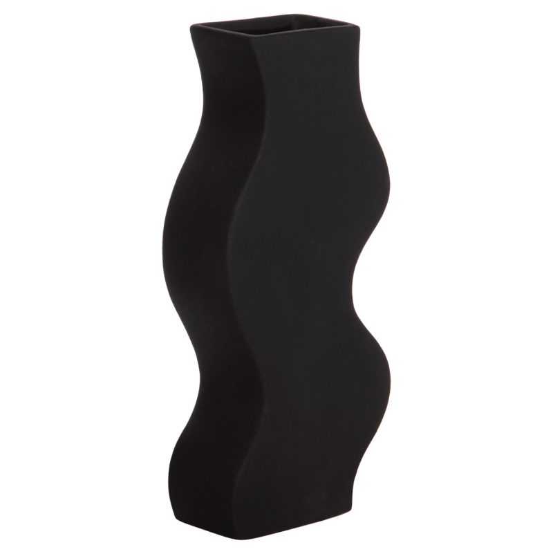 ΕΠΙΤΡΑΠΕΖΙΟ ΚΕΡΑΜΙΚΟ ΔΙΑΚΟΣΜΗΤΙΚΟ ΣΕΙΡΑ SEBOR HM4589.02 ΜΑΥΡΟ ΜΑΤ 14x6.5x30Υεκ