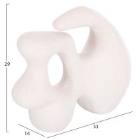 ΕΠΙΤΡΑΠΕΖΙΟ ΚΕΡΑΜΙΚΟ ΔΙΑΚΟΣΜΗΤΙΚΟ ΣΕΙΡΑ ISIL HM4596 ΚΡΥΣΤΑΛΛ.ΥΠΟΛΕΥΚΟ 33x14x29Υ εκ