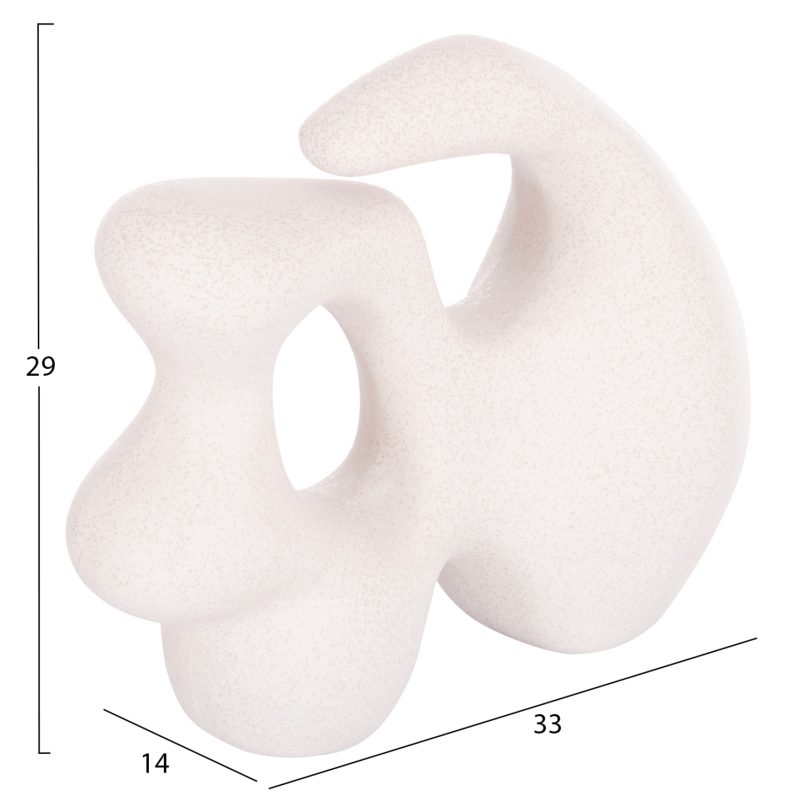 ΕΠΙΤΡΑΠΕΖΙΟ ΚΕΡΑΜΙΚΟ ΔΙΑΚΟΣΜΗΤΙΚΟ ΣΕΙΡΑ ISIL HM4596 ΚΡΥΣΤΑΛΛ.ΥΠΟΛΕΥΚΟ 33x14x29Υ εκ