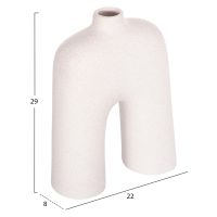 ΕΠΙΤΡΑΠΕΖΙΟ ΚΕΡΑΜΙΚΟ ΔΙΑΚΟΣΜΗΤΙΚΟ ISIL HM4599.01 ΚΡΥΣΤΑΛΛ.ΥΠΟΛΕΥΚΟ 22x8x29Υεκ