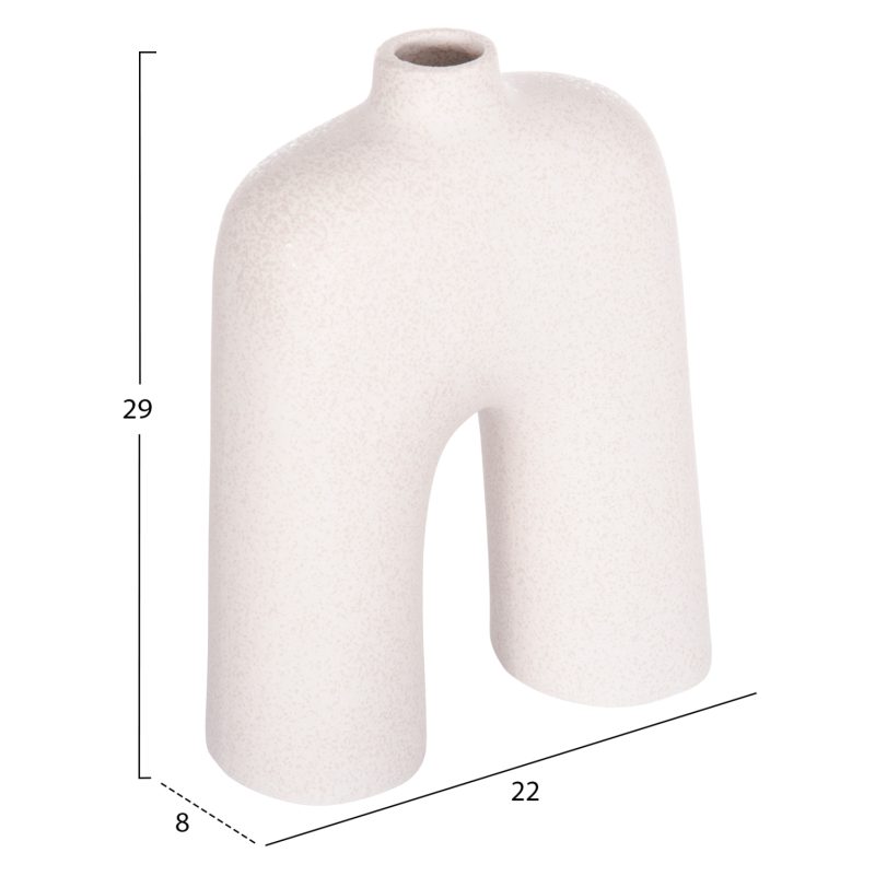 ΕΠΙΤΡΑΠΕΖΙΟ ΚΕΡΑΜΙΚΟ ΔΙΑΚΟΣΜΗΤΙΚΟ ISIL HM4599.01 ΚΡΥΣΤΑΛΛ.ΥΠΟΛΕΥΚΟ 22x8x29Υεκ