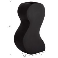 ΕΠΙΤΡΑΠΕΖΙΟ ΚΕΡΑΜΙΚΟ ΔΙΑΚΟΣΜΗΤΙΚΟ ΣΕΙΡΑ SEBOR HM4590.02 MATTE BLACK 13x6x22Υεκ