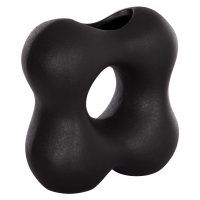 ΕΠΙΤΡΑΠΕΖΙΟ ΚΕΡΑΜΙΚΟ ΔΙΑΚΟΣΜΗΤΙΚΟ SEBOR HM4594.02 ΜΑΥΡΟ ΜΑΤ 18x9x18Υεκ