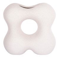 ΕΠΙΤΡΑΠΕΖΙΟ ΚΕΡΑΜΙΚΟ ΔΙΑΚΟΣΜΗΤΙΚΟ SEBOR HM4594.01 ΥΠΟΛΕΥΚΟ ΚΡΥΣΤΑΛΛΙΚΟ 18x9x18Υεκ