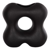 ΕΠΙΤΡΑΠΕΖΙΟ ΚΕΡΑΜΙΚΟ ΔΙΑΚΟΣΜΗΤΙΚΟ SEBOR HM4594.02 ΜΑΥΡΟ ΜΑΤ 18x9x18Υεκ