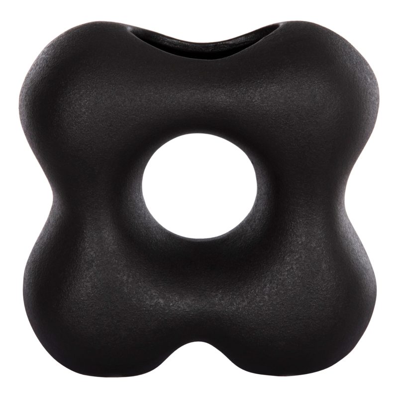 ΕΠΙΤΡΑΠΕΖΙΟ ΚΕΡΑΜΙΚΟ ΔΙΑΚΟΣΜΗΤΙΚΟ SEBOR HM4594.02 ΜΑΥΡΟ ΜΑΤ 18x9x18Υεκ