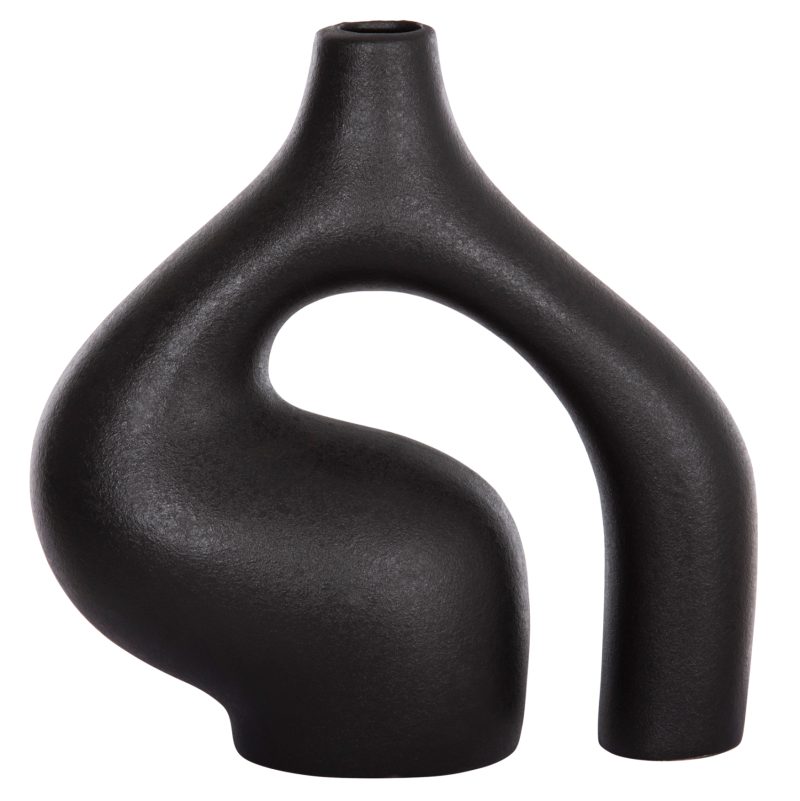 ΕΠΙΤΡΑΠΕΖΙΟ ΚΕΡΑΜΙΚΟ ΔΙΑΚΟΣΜΗΤΙΚΟ ISIL HM4597.02 ΜΑΥΡΟ ΜΑΤ 29x11x29Υεκ