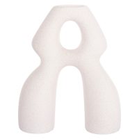 ΕΠΙΤΡΑΠΕΖΙΟ ΚΕΡΑΜΙΚΟ ΔΙΑΚΟΣΜΗΤΙΚΟ ISIL HM4598.01 ΥΠΟΛΕΥΚΟ ΚΡΥΣΤΑΛΛΙΚΟ 25x9x29,5Υεκ