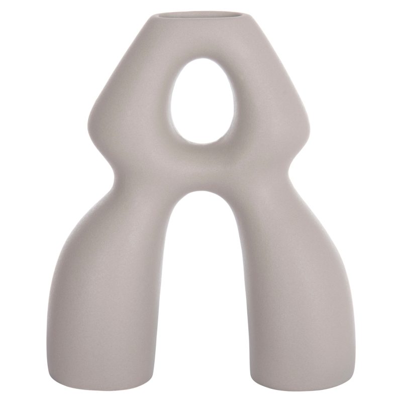 ΕΠΙΤΡΑΠΕΖΙΟ ΚΕΡΑΜΙΚΟ ΔΙΑΚΟΣΜΗΤΙΚΟ ISIL HM4598.03 ΓΚΡΙ ΜΑΤ 25x9x29,5Υεκ