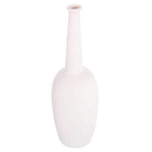 ΕΠΙΤΡΑΠΕΖΙΟ ΚΕΡΑΜΙΚΟ ΔΙΑΚΟΣΜΗΤΙΚΟ ELENDIL HM4591.01 ΥΠΟΛΕΥΚΟ ΚΡΥΣΤΑΛΛΙΚΟ Φ12x39.5Υεκ