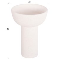 epitrapezio-keramiko-diakosmitiko-fb9460-1 ΕΠΙΤΡΑΠΕΖΙΟ ΚΕΡΑΜΙΚΟ ΔΙΑΚΟΣΜΗΤΙΚΟ ELENDIL HM4602.01 ΥΠΟΛΕΥΚΟ ΚΡΥΣΤΑΛΛΙΚΟ Φ23x32Υ εκ.