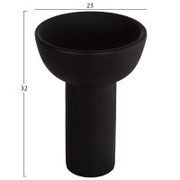 epitrapezio-keramiko-diakosmitiko-fb9460-1 ΕΠΙΤΡΑΠΕΖΙΟ ΚΕΡΑΜΙΚΟ ΔΙΑΚΟΣΜΗΤΙΚΟ ELENDIL HM4602.02 ΜΑΥΡΟ ΜΑΤ Φ23x32Υ εκ