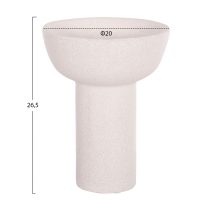 epitrapezio-keramiko-diakosmitiko-fb9460-1 ΕΠΙΤΡΑΠΕΖΙΟ ΚΕΡΑΜΙΚΟ ΔΙΑΚΟΣΜΗΤΙΚΟ ELENDIL HM4603.01 ΥΠΟΛΕΥΚΟ ΚΡΥΣΤΑΛΛΙΚΟ Φ20x26,5Υεκ