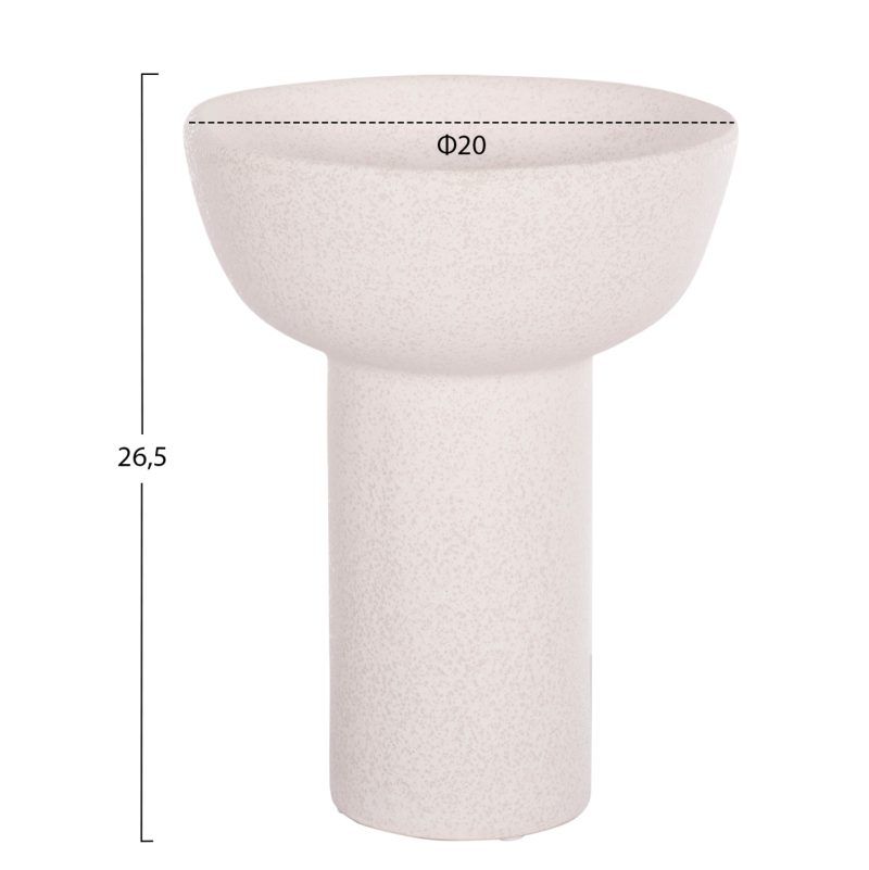 epitrapezio-keramiko-diakosmitiko-fb9460-1 ΕΠΙΤΡΑΠΕΖΙΟ ΚΕΡΑΜΙΚΟ ΔΙΑΚΟΣΜΗΤΙΚΟ ELENDIL HM4603.01 ΥΠΟΛΕΥΚΟ ΚΡΥΣΤΑΛΛΙΚΟ Φ20x26,5Υεκ