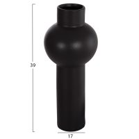 ΕΠΙΤΡΑΠΕΖΙΟ ΚΕΡΑΜΙΚΟ ΔΙΑΚΟΣΜΗΤΙΚΟ SCEPTER HM4604.02 ΜΑΥΡΟ ΜΑΤ Φ17x39Υεκ