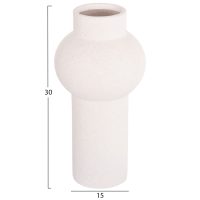 ΕΠΙΤΡΑΠΕΖΙΟ ΚΕΡΑΜΙΚΟ ΔΙΑΚΟΣΜΗΤΙΚΟ SCEPTER HM4605.01 ΥΠΟΛΕΥΚΟ ΚΡΥΣΤΑΛΛΙΚΟ Φ15x30Υεκ