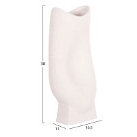 ΕΠΙΤΡΑΠΕΖΙΟ ΚΕΡΑΜΙΚΟ ΔΙΑΚΟΣΜΗΤΙΚΟ ΣΕΙΡΑ GLAΖΕ HM4609.01 ΚΡΥΣΤΑΛΛ.ΥΠΟΛΕΥΚΟ 16.5x11x38Υεκ