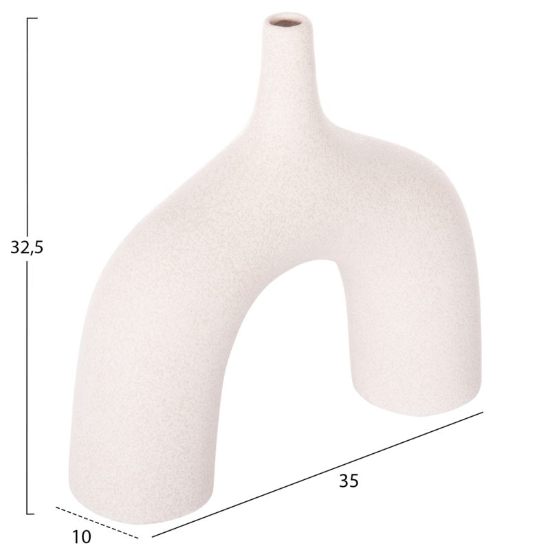 ΕΠΙΤΡΑΠΕΖΙΟ ΚΕΡΑΜΙΚΟ ΔΙΑΚΟΣΜΗΤΙΚΟ ΣΕΙΡΑ ISIL HM4601.01 ΚΡΥΣΤΑΛΛ.ΥΠΟΛΕΥΚΟ 35x10x32.5Υεκ