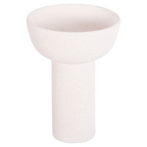 ΕΠΙΤΡΑΠΕΖΙΟ ΚΕΡΑΜΙΚΟ ΔΙΑΚΟΣΜΗΤΙΚΟ ELENDIL HM4602.01 ΥΠΟΛΕΥΚΟ ΚΡΥΣΤΑΛΛΙΚΟ Φ23x32Υ εκ.