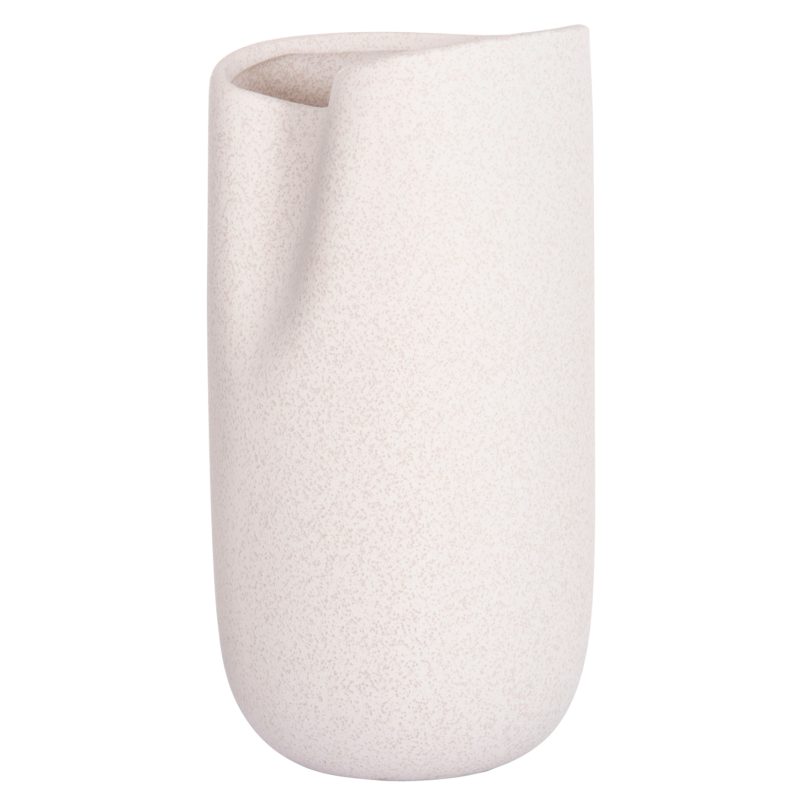 ΕΠΙΤΡΑΠΕΖΙΟ ΚΕΡΑΜΙΚΟ ΔΙΑΚΟΣΜΗΤΙΚΟ GLAΖΕ HM4607.01 ΥΠΟΛΕΥΚΟ ΚΡΥΣΤΑΛΛΙΚΟ 15x15x30Υεκ