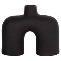 ΕΠΙΤΡΑΠΕΖΙΟ ΚΕΡΑΜΙΚΟ ΔΙΑΚΟΣΜΗΤΙΚΟ ISIL HM4600.02 ΜΑΥΡΟ ΜΑΤ 27x9,5x22,5Y εκ.