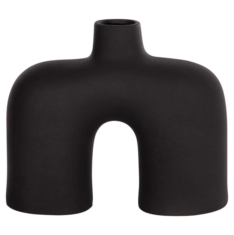 ΕΠΙΤΡΑΠΕΖΙΟ ΚΕΡΑΜΙΚΟ ΔΙΑΚΟΣΜΗΤΙΚΟ ISIL HM4600.02 ΜΑΥΡΟ ΜΑΤ 27x9,5x22,5Y εκ.