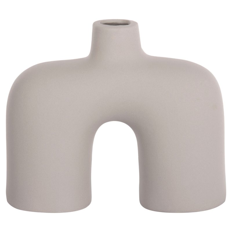 ΕΠΙΤΡΑΠΕΖΙΟ ΚΕΡΑΜΙΚΟ ΔΙΑΚΟΣΜΗΤΙΚΟ ISIL HM4600.03 ΓΚΡΙ ΜΑΤ  27x9,5x22,5Υ εκ.