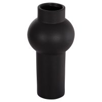 ΕΠΙΤΡΑΠΕΖΙΟ ΚΕΡΑΜΙΚΟ ΔΙΑΚΟΣΜΗΤΙΚΟ SCEPTER HM4605.02 ΜΑΥΡΟ ΜΑΤ Φ15x30Υ εκ.