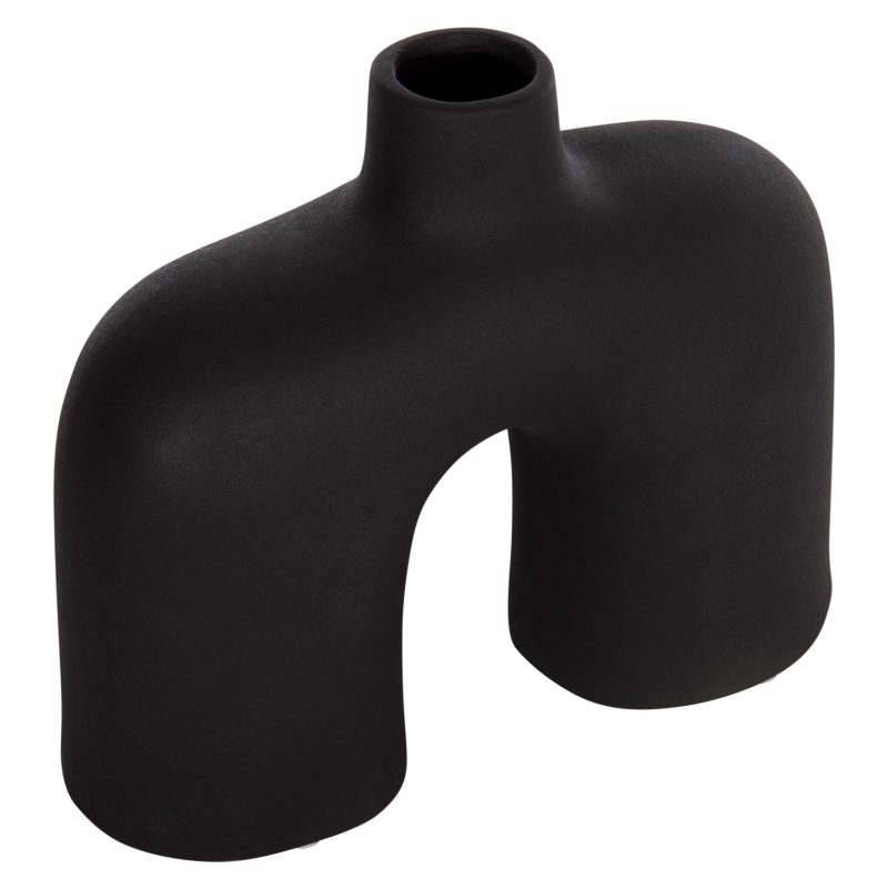 ΕΠΙΤΡΑΠΕΖΙΟ ΚΕΡΑΜΙΚΟ ΔΙΑΚΟΣΜΗΤΙΚΟ ISIL HM4600.02 ΜΑΥΡΟ ΜΑΤ 27x9,5x22,5Y εκ.