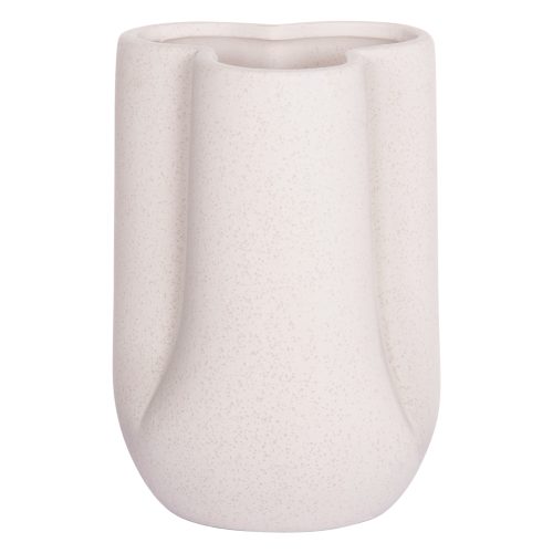 ΕΠΙΤΡΑΠΕΖΙΟ ΚΕΡΑΜΙΚΟ ΔΙΑΚΟΣΜΗΤΙΚΟ GLAΖΕ HM4613.01 ΚΡΥΣΤΑΛΛΙΚΟ ΥΠΟΛΕΥΚΟ Φ16x22Υεκ