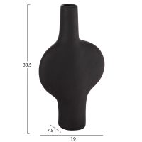 ΕΠΙΤΡΑΠΕΖΙΟ ΚΕΡΑΜΙΚΟ ΔΙΑΚΟΣΜΗΤΙΚΟ ΣΕΙΡΑ ARKEN HM4620.02 ΜΑΥΡΟ ΜΑΤ 19x7,5x33,5Υεκ