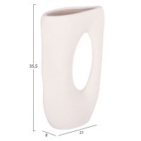 ΕΠΙΤΡΑΠΕΖΙΟ ΚΕΡΑΜΙΚΟ ΔΙΑΚΟΣΜΗΤΙΚΟ SEBOR HM4626.01 ΥΠΟΛΕΥΚΟ ΚΡΥΣΤΑΛΛΙΚΟ 21x8x35.5Υεκ