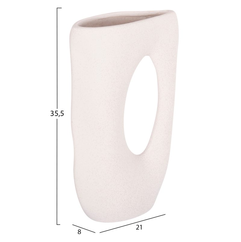 ΕΠΙΤΡΑΠΕΖΙΟ ΚΕΡΑΜΙΚΟ ΔΙΑΚΟΣΜΗΤΙΚΟ SEBOR HM4626.01 ΥΠΟΛΕΥΚΟ ΚΡΥΣΤΑΛΛΙΚΟ 21x8x35.5Υεκ