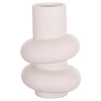 ΕΠΙΤΡΑΠΕΖΙΟ ΚΕΡΑΜΙΚΟ ΔΙΑΚΟΣΜΗΤΙΚΟ ROOK HM4627.01 ΥΠΟΛΕΥΚΟ ΚΡΥΣΤΑΛΛΙΚΟ Φ16x25,5Υεκ