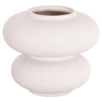 ΕΠΙΤΡΑΠΕΖΙΟ ΚΕΡΑΜΙΚΟ ΔΙΑΚΟΣΜΗΤΙΚΟ ROOK HM4629.01 ΥΠΟΛΕΥΚΟ ΚΡΥΣΤΑΛΛΙΚΟ Φ18x17Υεκ