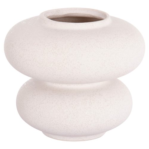 ΕΠΙΤΡΑΠΕΖΙΟ ΚΕΡΑΜΙΚΟ ΔΙΑΚΟΣΜΗΤΙΚΟ ROOK HM4629.01 ΥΠΟΛΕΥΚΟ ΚΡΥΣΤΑΛΛΙΚΟ Φ18x17Υεκ