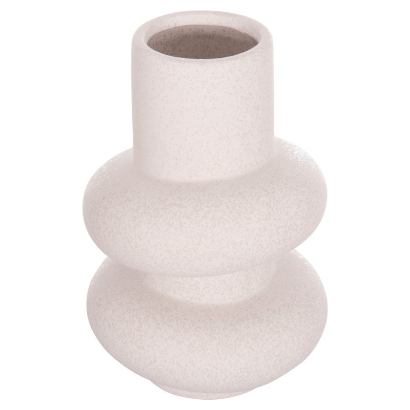 ΕΠΙΤΡΑΠΕΖΙΟ ΚΕΡΑΜΙΚΟ ΔΙΑΚΟΣΜΗΤΙΚΟ ROOK HM4627.01 ΥΠΟΛΕΥΚΟ ΚΡΥΣΤΑΛΛΙΚΟ Φ16x25,5Υεκ