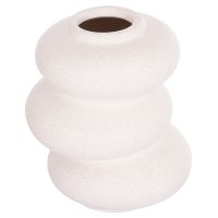 ΕΠΙΤΡΑΠΕΖΙΟ ΚΕΡΑΜΙΚΟ ΔΙΑΚΟΣΜΗΤΙΚΟ ROOK HM4628.01 ΥΠΟΛΕΥΚΟ ΚΡΥΣΤΑΛΛΙΚΟ Φ14x19Υεκ