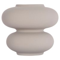 ΕΠΙΤΡΑΠΕΖΙΟ ΚΕΡΑΜΙΚΟ ΔΙΑΚΟΣΜΗΤΙΚΟ ROOK HM4629.03 ΓΚΡΙ ΜΑΤ Φ18x17Υεκ