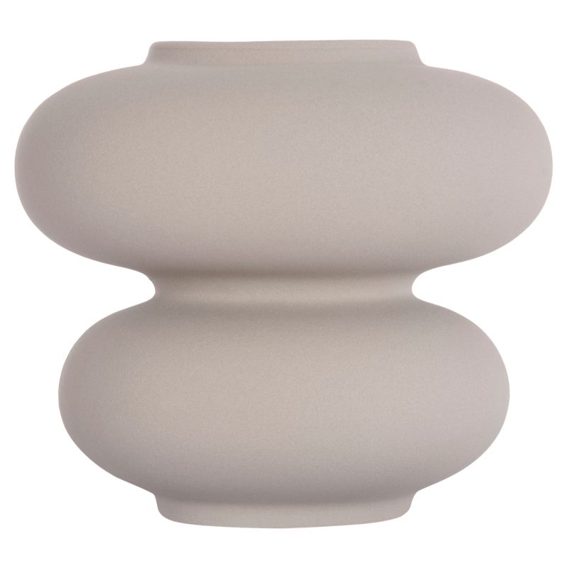 ΕΠΙΤΡΑΠΕΖΙΟ ΚΕΡΑΜΙΚΟ ΔΙΑΚΟΣΜΗΤΙΚΟ ROOK HM4629.03 ΓΚΡΙ ΜΑΤ Φ18x17Υεκ