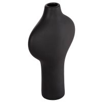 ΕΠΙΤΡΑΠΕΖΙΟ ΚΕΡΑΜΙΚΟ ΔΙΑΚΟΣΜΗΤΙΚΟ ΣΕΙΡΑ ARKEN HM4621.02 ΜΑΥΡΟ ΜΑΤ 18,5x8,5x32Υεκ