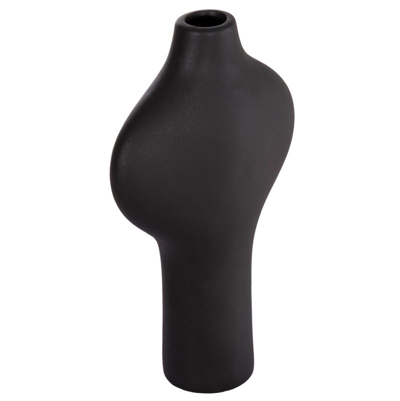 ΕΠΙΤΡΑΠΕΖΙΟ ΚΕΡΑΜΙΚΟ ΔΙΑΚΟΣΜΗΤΙΚΟ ΣΕΙΡΑ ARKEN HM4621.02 ΜΑΥΡΟ ΜΑΤ 18,5x8,5x32Υεκ