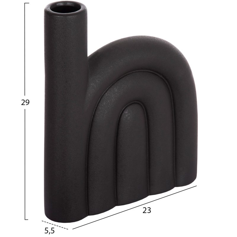 epitrapezio-keramiko-diakosmitiko-fb9463-1 ΕΠΙΤΡΑΠΕΖΙΟ ΚΕΡΑΜΙΚΟ ΔΙΑΚΟΣΜΗΤΙΚΟ ARCON HM4639.02 ΜΑΥΡΟ ΜΑΤ 23x5,5x29Υ εκ.