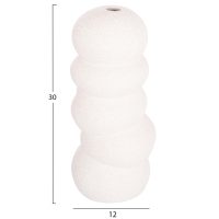 ΕΠΙΤΡΑΠΕΖΙΟ ΚΕΡΑΜΙΚΟ ΔΙΑΚΟΣΜΗΤΙΚΟ ROOK HM4630.01 ΥΠΟΛΕΥΚΟ ΚΡΥΣΤΑΛΛΙΚΟ Φ13x31Υεκ