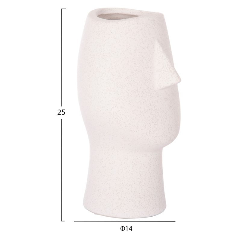 epitrapezio-keramiko-diakosmitiko-fb9463-1 ΕΠΙΤΡΑΠΕΖΙΟ ΚΕΡΑΜΙΚΟ ΔΙΑΚΟΣΜΗΤΙΚΟ HUMANS HM4631 ΥΠΟΛΕΥΚΟ ΚΡΥΣΤΑΛΛΙΚΟ Φ14x25Υεκ