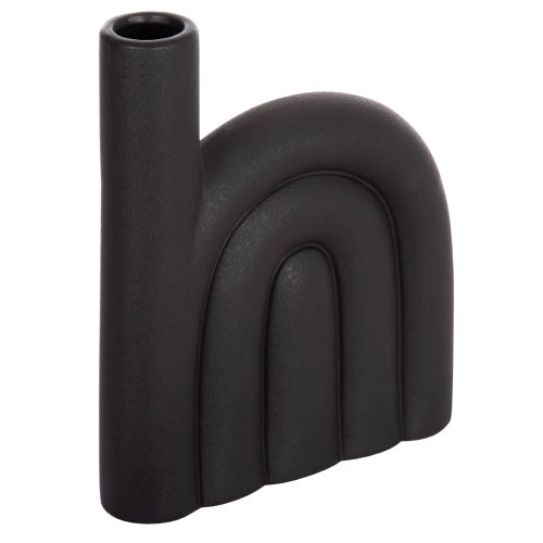 ΕΠΙΤΡΑΠΕΖΙΟ ΚΕΡΑΜΙΚΟ ΔΙΑΚΟΣΜΗΤΙΚΟ ARCON HM4639.02 ΜΑΥΡΟ ΜΑΤ 23x5,5x29Υ εκ.