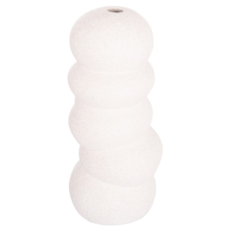 ΕΠΙΤΡΑΠΕΖΙΟ ΚΕΡΑΜΙΚΟ ΔΙΑΚΟΣΜΗΤΙΚΟ ROOK HM4630.01 ΥΠΟΛΕΥΚΟ ΚΡΥΣΤΑΛΛΙΚΟ Φ13x31Υεκ