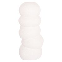 ΕΠΙΤΡΑΠΕΖΙΟ ΚΕΡΑΜΙΚΟ ΔΙΑΚΟΣΜΗΤΙΚΟ ROOK HM4630.01 ΥΠΟΛΕΥΚΟ ΚΡΥΣΤΑΛΛΙΚΟ Φ13x31Υεκ